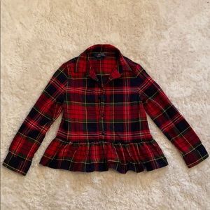 Girls Ralph Lauren Plaid Shirt🍁